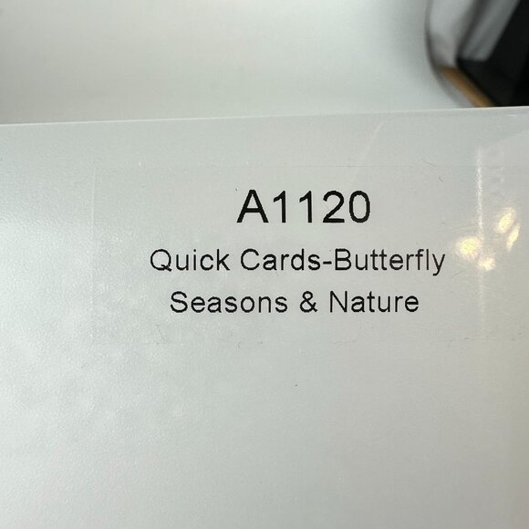 My Acrylix A1120 Quick Cards Butterfly Seasons & Nature Stamp CTMH - Picture 3 of 3